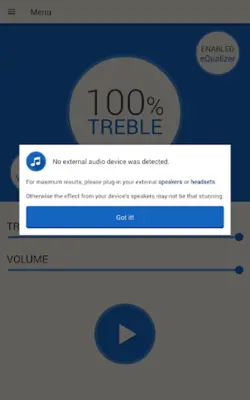 Treble Booster android App screenshot 2